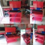 Xe đây 3 ngăn 1 ngăn khóa treo dụng cụ