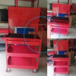 Xe đẩy 3 ngăn 1 ngăn khóa bảng treo